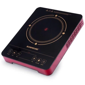 Bếp hồng ngoại cảm ứng Sunhouse SHD6014, Công suất 2000W, Không bức xạ, Mặt kính cường lực, Tặng kèm vỉ nướng, Bảo hành 12 tháng