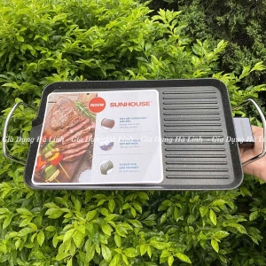 Bếp nướng điện Sunhouse SHD4607, Công suất 1500W, Mặt bếp phủ chống dính Whitford