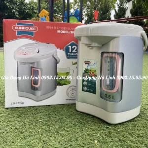 Bình thủy điện Sunhouse SH1535, Công suất 735W, Dung tích 3.5 Lít, Ruột bình inox 304, Vỏ thép sơn tĩnh điện, 3 chế độ rót nước thuận tiện, Bảo hành 12 tháng