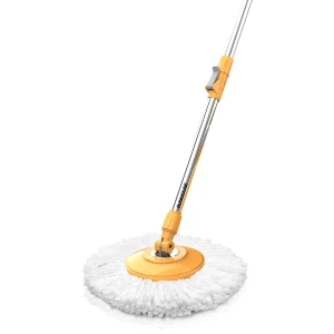 Cây lau nhà xoay 360 độ Sunhouse KS-MO350I, inox chắc chắn, điều chỉnh chiều cao dễ dàng, bông lau thấm hút nước tốt