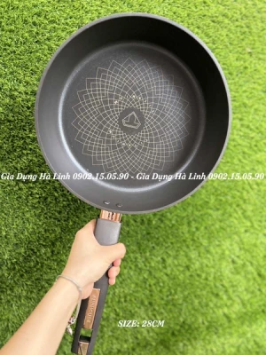 Chảo chống dính ultra Titanium Sunhouse ST28B - Đường kính 28cm, Chống dính Ultra Titanium (ILAG Thụy Sĩ) độ bền 15 năm, Bảo hành 36 tháng với mọi lỗi kỹ thuật