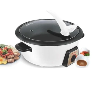 Lẩu điện Sunhouse SHD4521 - Công suất 1300W, Dung tích 3L, Đa chức năng nấu nướng tiện lợi, bảo hành 12 tháng