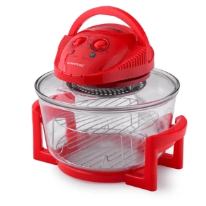 Lò nướng thủy tinh Sunhouse SH410, Dung tích 12 lít, Công suất 1300W, Điều khiển bằng núm xoay