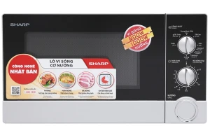 Lò vi sóng có nướng Sharp R-G302VN-S, Công suất vi sóng 800W, Công suất nướng 1000W, Dung tích 23 lít, Có chức năng hâm nóng rã đông, Bảo hành chính hãng 12 tháng