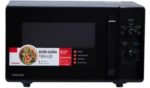 Lò vi sóng Toshiba MW2-MM24PC(BK), Công suất 800W, Dung tích 24 lít, Có chức năng hâm nóng rã đông, Nhập khẩu Thái Lan, Bảo hành chính hãng 12 tháng