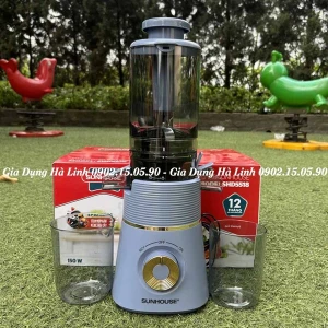 Máy ép hoa quả Sunhouse SHD5518 - Công suất 150W, Ép mọi loại rau củ quả, Chức năng làm kem trái cây tiện lợi, Bảo hành 12 tháng