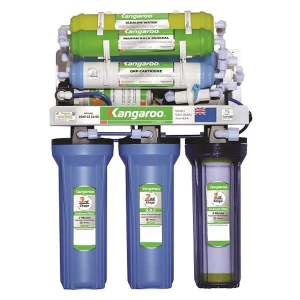 MÁY LỌC NƯỚC KANGAROO KGRP12, Có 9 cấp lọc, Công suất lọc 15 lít/1h, Tự động sục rửa lõi lọc số 4, Bảo hành tại nhà
