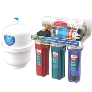 Máy lọc nước Sunhouse SHA8878KV, Thiết kế âm tủ với 8 cấp lọc