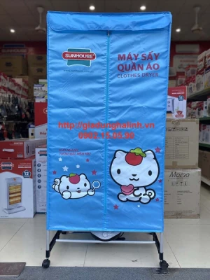 Máy sấy quần áo Sunhouse SHD2702 - Công suất 900W, 2 tầng treo quần áo, Điều khiển núm xoay, Chức năng hẹn giờ, Bảo hành 12 tháng