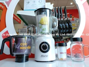 Máy xay sinh tố đa năng Sunhouse Mama SHD5353W, Công suất 700W, Dung tích 1.5 Lít, Cối thủy tinh và nhựa cap cấp, Xay đa chức năng, Bảo hành 24 tháng