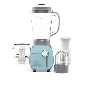 Máy xay sinh tố đa năng Sunhouse SHD5312B - Công suất 350W, Bộ 3 cối nhựa siêu bền, an toàn cho sức khỏe, Bảo hành 12 tháng