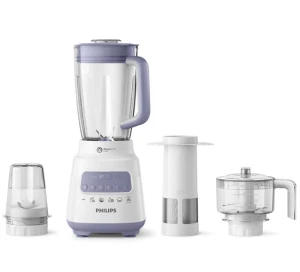 Máy xay sinh tố Philips HR2223, Công suất 700W, Dung tích 1.5 lít, Cối nhựa cao cấp, Lưỡi dao bằng thép không gỉ siêu bền, Bảo hành 2 năm