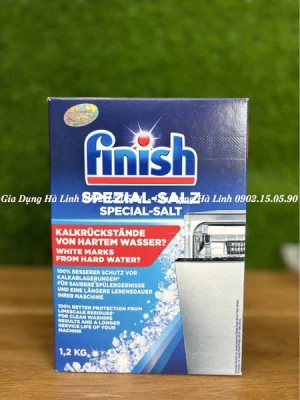 Muối rửa bát Finish 1.2kg, Nhập khẩu Châu Âu, Phù hợp với tất cả các loại máy rửa bát