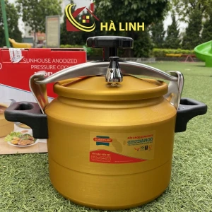 Nồi áp suất Anod Sunhouse SHA8604, Dung tích 6 Lít, Sử dụng trên bếp ga và bếp hồng ngoại, Không dùng được trên bếp từ