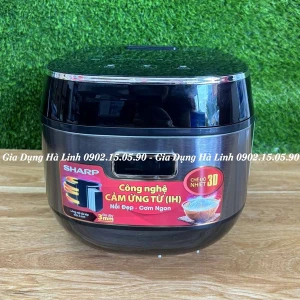 Nồi cơm điện cao tần Sharp KS-IH191V-BK, Công suất 1300W, Dung tích 1,8 Lít, Lòng niêu 7 lớp dày 3mm, Điều khiển cảm ứng, Bảo hành 12 tháng