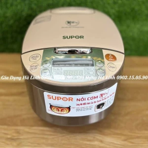 Nồi cơm điện tử Supor CFXB50FC33VN-75, Công suất 750W, Dung tích 1.8L, Bảng điều khiển phím bấm, Lòng niêu thiết kế đặc biệt, Bảo hành 12 tháng