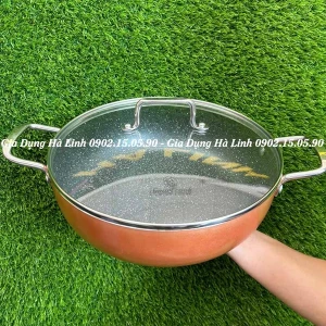 Nồi lẩu chống dính Elmich Smartcook SM-5552, Đường kính 26cm, Vung kính cường lực, Chống dính Withford (USA), Sử dụng trên mọi loại bếp