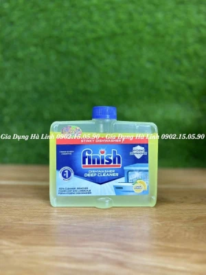 Nước vệ sinh máy rửa bát Finish 250ml, Nhập khẩu Châu Âu