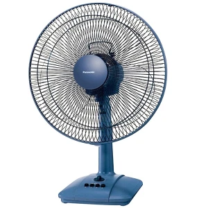 Quạt bàn Panasonic F-400CB, Màu xanh, Công suất 48W, Đường kính cánh 40cm, Thiết kế 3 cánh, Điều khiển cơ, Bảo hành 12 tháng