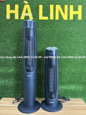 Quạt sưởi gốm Takin TK-469/TK-468, Công suất 2000W, Điều khiển núm xoay, 1 mức gió mát và 2 mức gió ấm, Tự động ngắt khi đổ, Xoay 60 độ, Bảo hành 18 tháng