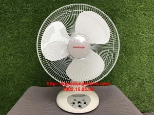 Quạt tích điện Sunhouse SH722, Công suất 30W, Thời gian sử dụng 5 tiếng, Thiết kế 3 cánh, Động cơ bằng đồng, Bảo hành 12 tháng