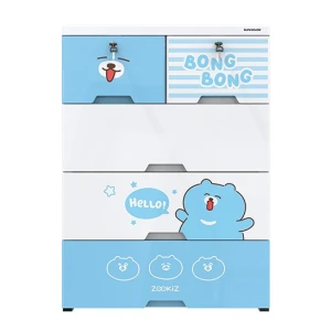 Tủ nhựa sơ sinh 5 ngăn Happy Baby SUNHOUSE KS-CA688B5, Chất liệu PP an toàn sức khỏe, Dễ dàng tháo lắp, 5 ngăn chứa rộng rãi