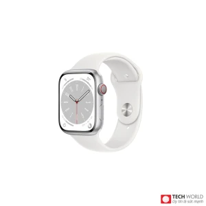 Apple Watch Series 8 (LTE-Esim) 45mm Viền Thép dây Cao su New 100% - Quốc tế