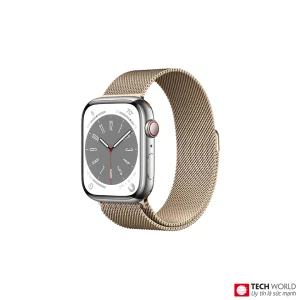 Apple Watch Series 8 Thép Milanes 41mm Fullbox 100% LTE (Esim) I Chính hãng Quốc tế