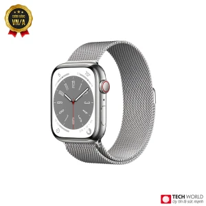 Apple Watch Series 8 Thép Milanes 45mm Fullbox 100% LTE (Esim) I Chính hãng VN/A