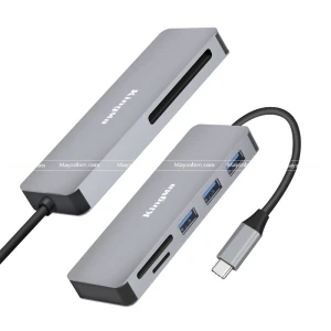 Đầu Đọc Thẻ Nhớ 6 in 1 Kingma | USB Type C