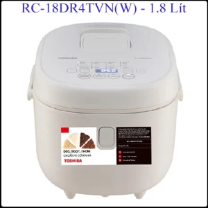 Nồi cơm điện tử Toshiba 1.8 lít RC-18DR4TVN(W)