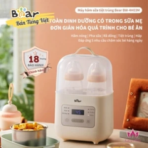 Bản Tiếng Việt Máy hâm sữa tiệt trùng Bear BW-4H03M
