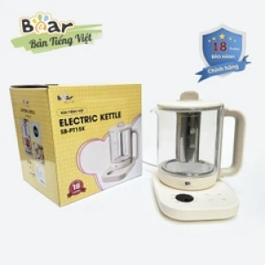 Bình Pha Trà Giữ Nhiệt Bear SB-PT15K - Chọn Nhiệt Độ - Bản Tiếng Việt - BH 18 Tháng