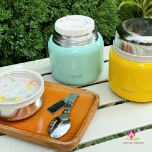 Bình Ủ Inox 316 Kaiyo 500ml kèm thìa gấp gọn