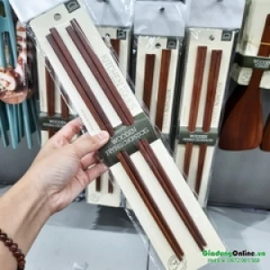 Bộ 2 Đôi Đũa Chiên - Đũa Nấu Bếp Bằng Gỗ Rose Wood Lock&Lock F00093 33cm