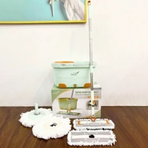 Bộ cây lau nhà Dozzi DZA336GRE - 2 kiểu bông lau, 4 bông lau