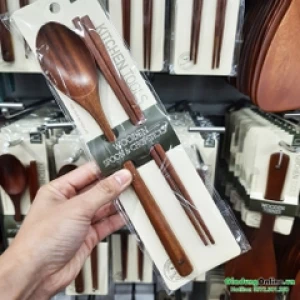 Bộ Muỗng/Thìa và Đũa Gỗ ROSE Lock&Lock F00091