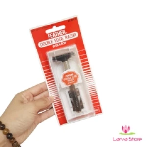 Dao Cạo Râu FEATHER Nhật Bản Loại Truyền Thống Kèm 2 Lưỡi Dao