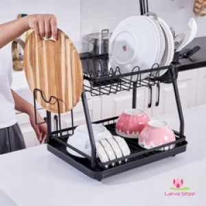 Giá úp bát 2 tầng KAIYO thép không gỉ sơn tĩnh điện | Thiết kế đẹp, tiện ích