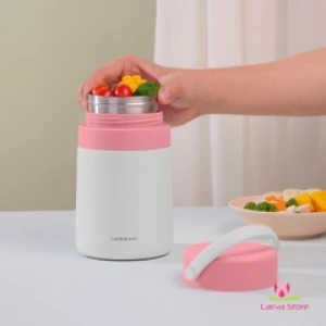 Hộp Cơm Giữ Nhiệt 2 Ngăn Kèm Muỗng LHC8042 700ml