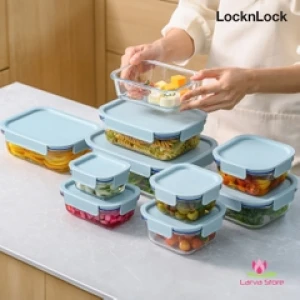Hộp thủy tinh The Clear LocknLock chịu nhiệt dùng được lò nướng, lò vi sóng, ngăn đông