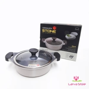 Nồi Đá Lock&Lock Stone LCA6242D 24cm thành thấp 7.5cm đáy từ