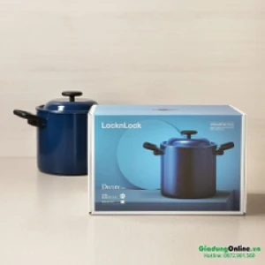 Nồi Decor Lock&Lock Lòng Phủ Chống Dính LDE1204IH 20cm - Màu Navi (Đáy Từ) Thành Cao