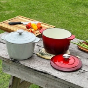 Nồi Gang Oceno 20cm Thành Cao Lòng Phủ Men Gốm