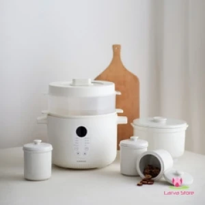 Nồi nấu chậm đa năng Locknlock Bianco Slow Cooker 2.5L EJP164IVY (nấu cháo, ninh hầm..)