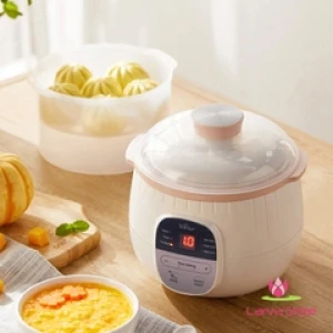 Nồi Nấu Cháo Chậm, Chưng Yến Bear SUBE001 0,8L Bản Tiếng Việt