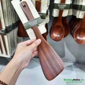 Sạn Chiên Xào - Muôi Đảo bằng gỗ Rose Wood Lock&Lock F00087