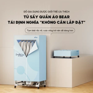 Tủ sấy quần áo Bear PCD-4H12G - Đã lắp đăt sẵn, chỉ kéo ra là sử dụng