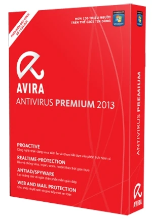 Avira Antivirus 2013 1 máy/1 năm