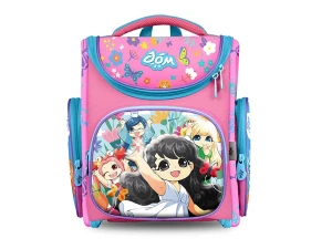 Balo chống gù Lớp học mật ngữ Đóm Active Pink A-BL11002